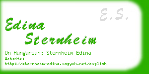 edina sternheim business card